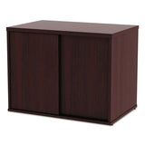 Alera Open Office Low Storage Cab Cred, 29 1-2w X 19 1-8d X 22 7-8h, Mahogany