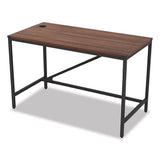 Industrial Series Table Desk, 47.25w X 23.63d X 29.5h, Modern Walnut