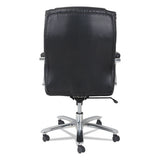 Alera Maxxis Series Big And Tall Bonded Leather Chair, Supports Up To 450 Lbs, Black Seat-black Back, Chrome Base