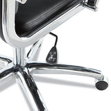 Alera Neratoli High-back Slim Profile Chair, Supports Up To 275 Lbs, Black Seat-black Back, Chrome Base