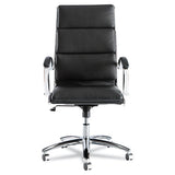 Alera Neratoli High-back Slim Profile Chair, Supports Up To 275 Lbs, Black Seat-black Back, Chrome Base