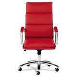 Alera Neratoli High-back Slim Profile Chair, Supports Up To 275 Lbs, Red Seat-red Back, Chrome Base