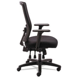 Alera Envy Series Mesh High-back Multifunction Chair, Supports Up To 250 Lbs., Black Seat-black Back, Black Base