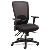 Alera Envy Series Mesh High-back Multifunction Chair, Supports Up To 250 Lbs., Black Seat-black Back, Black Base