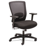 Alera Envy Series Mesh Mid-back Swivel-tilt Chair, Supports Up To 250 Lbs., Black Seat-black Back, Black Base