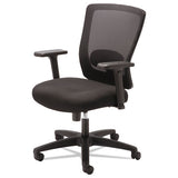 Alera Envy Series Mesh Mid-back Swivel-tilt Chair, Supports Up To 250 Lbs., Black Seat-black Back, Black Base