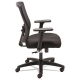 Alera Envy Series Mesh Mid-back Swivel-tilt Chair, Supports Up To 250 Lbs., Black Seat-black Back, Black Base