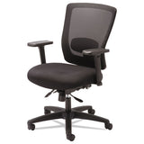 Alera Envy Series Mesh Mid-back Multifunction Chair, Supports Up To 250 Lbs., Black Seat-black Back, Black Base