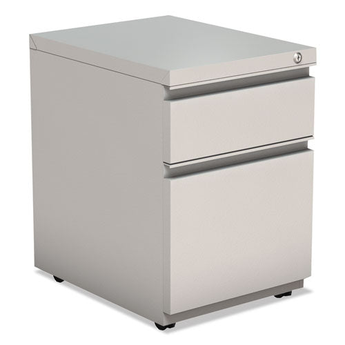 2-drawer Metal Pedestal Box File With Full Length Pull, 14.96w X 19.29d X 21.65h, Light Gray