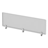 Polycarbonate Privacy Panel, 65w X 0.50d X 18h, Silver-clear