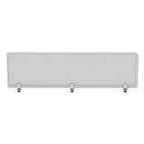 Polycarbonate Privacy Panel, 65w X 0.50d X 18h, Silver-clear