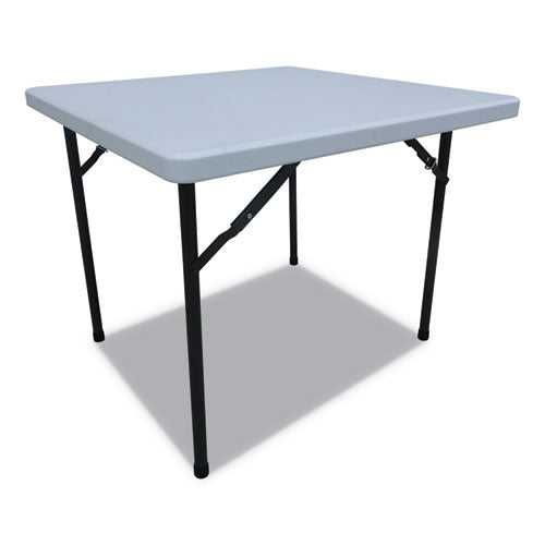 Square Plastic Folding Table, 36w X 36d X 29 1-4h, White