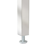 Double Pedestal Steel Desk, Metal Desk, 60w X 30d X 29.5h, Mocha-black