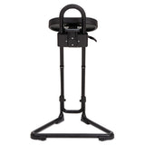 Alera Ss Series Sit-stand Adjustable Stool, Black-black, Black Base