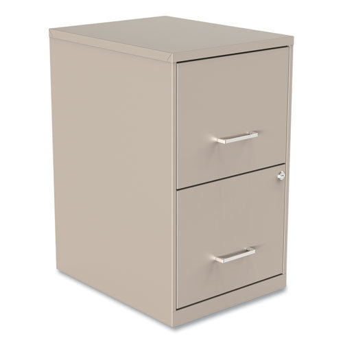 Soho Vertical File Cabinet, 2 Drawers: File-file, Letter, Putty, 14