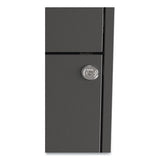 Soho Vertical File Cabinet, 3 Drawers: Pencil-file-file, Letter, Charcoal, 14" X 18" X 26.9"