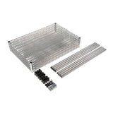 Nsf Certified Industrial 4-shelf Wire Shelving Kit, 36w X 18d X 72h, Silver