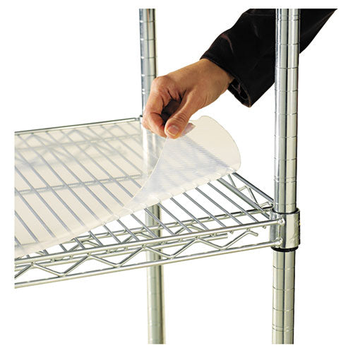Shelf Liners For Wire Shelving, Clear Plastic, 48w X 24d, 4-pack