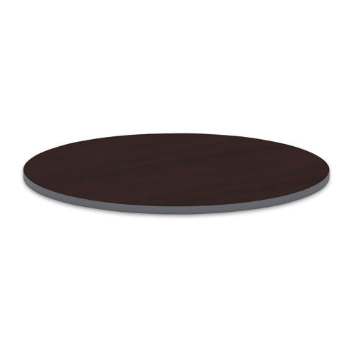 Reversible Laminate Table Top, Round, 35 3-8w X 35 3-8d, Medium Cherry-mahogany