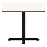 Reversible Laminate Table Top, Square, 35 3-8w X 35 3-8d, White-gray
