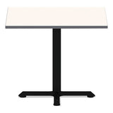 Reversible Laminate Table Top, Square, 35 3-8w X 35 3-8d, White-gray