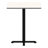 Reversible Laminate Table Top, Square, 35 3-8w X 35 3-8d, White-gray