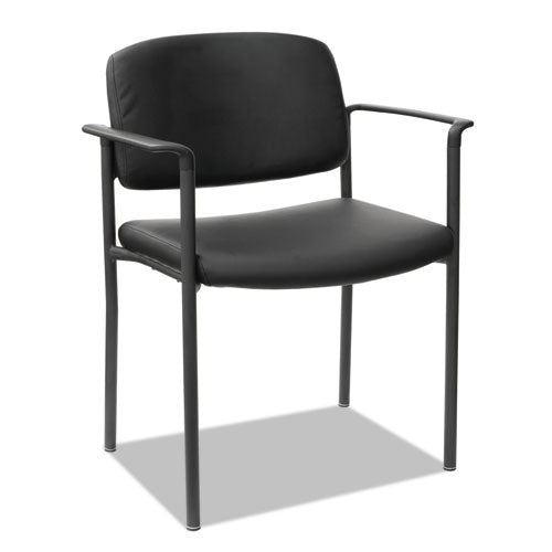 Alera Sorrento Series Ultra-cushioned Stacking Guest Chair, Black Seat-black Back, Black Base, 2-carton
