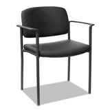 Alera Sorrento Series Ultra-cushioned Stacking Guest Chair, Black Seat-black Back, Black Base, 2-carton
