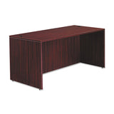 Alera Valencia Series Straight Front Desk Shell, 65w X 29.5d X 29.63h, Mahogany