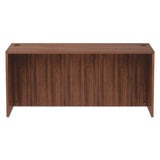 Alera Valencia Series Straight Front Desk Shell, 65w X 29.5d X 29.63h, Modern Walnut