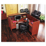 Alera Valencia Series Straight Desk Shell, 71w X 35.5d X 29.63h, Medium Cherry