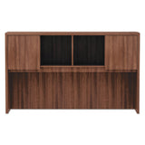 Alera Valencia Series Hutch, 3-comp, 58.88w X 15d X 35.38h, Modern Walnut