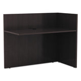 Alera Valencia Reversible Reception Return, 44 1-8w X 23 5-8d X 41 1-2h, Espresso