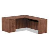 Alera Valencia Series Reversible Return-bridge Shell, 47 1-4w X 23 5-8d X 29 1-2h, Modern Walnut