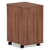 Alera Valencia Series Mobile Box-box-file Pedestal, 15.88w X 20.5d X 28.38h, Modern Walnut