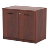 Alera Valencia Series Storage Cabinet, 34 1-8w X 22 7-8d X 29 1-2h, Medium Cherry