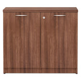 Alera Valencia Series Storage Cabinet, 34 1-8w X 22 7-8d X 29 1-2h, Modern Walnut