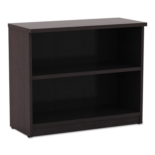 Alera Valencia Series Bookcase, Two-shelf, 31 3-4w X 14d X 29 1-2h, Espresso