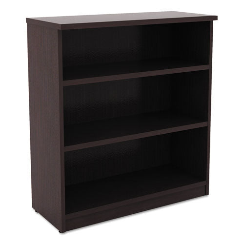 Alera Valencia Series Bookcase, Three-shelf, 31 3-4w X 14d X 39 3-8h, Espresso
