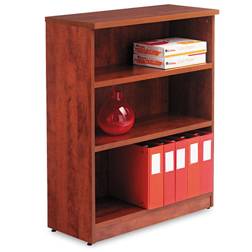 Alera Valencia Series Bookcase, Three-shelf, 31 3-4w X 14d X 39 3-8h, Med Cherry