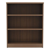 Alera Valencia Series Bookcase, Three-shelf, 31 3-4w X 14d X 39 3-8h, Mod Walnut