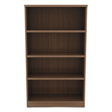 Alera Valencia Series Bookcase, Four-shelf, 31 3-4w X 14d X 54 7-8h, Modern Walnut