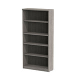 Alera Valencia Series Bookcase, Four-shelf, 31.75w X 14d X 64.75h, Gray