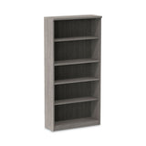 Alera Valencia Series Bookcase, Four-shelf, 31.75w X 14d X 64.75h, Gray