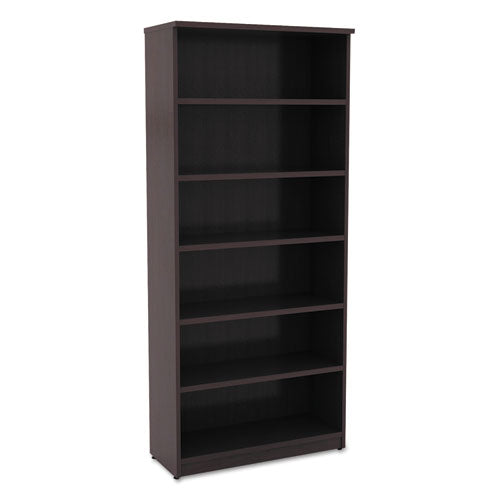 Alera Valencia Series Bookcase, Six-shelf, 31 3-4w X 14d X 80 1-4h, Espresso