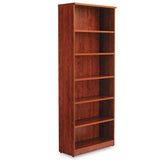 Alera Valencia Series Bookcase, Six-shelf, 31 3-4w X 14d X 80 1-4h, Medium Cherry