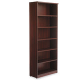Alera Valencia Series Bookcase, Six-shelf, 31 3-4w X 14d X 80 1-4h, Mahogany