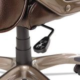 Alera Veon Series Executive High-back Leather Chair, Supports Up To 275 Lbs., Brown Seat-brown Back, Bronze Base