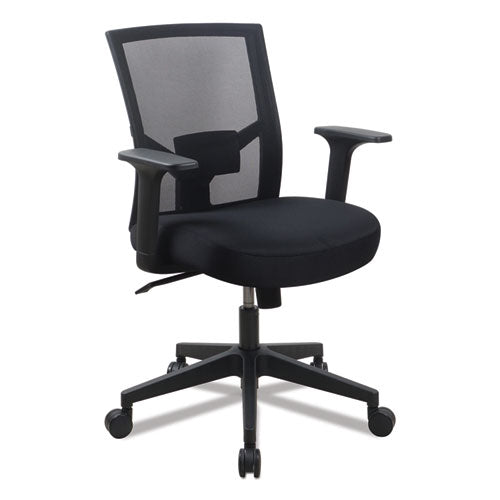 Mesh Back Fabric Task Chair, Supports Up To 275 Lb, 17.32