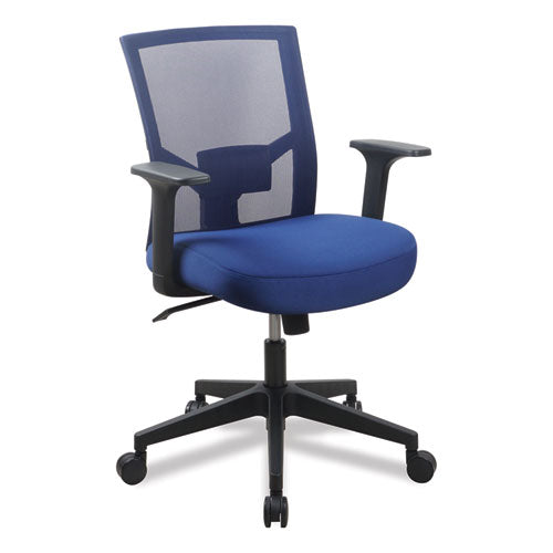 Mesh Back Fabric Task Chair, Supports Up To 275 Lb, 17.32